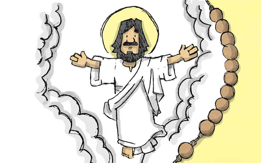 Jezus stijgt op ten hemel - Glorievolle Geheimen - Rozenkrans