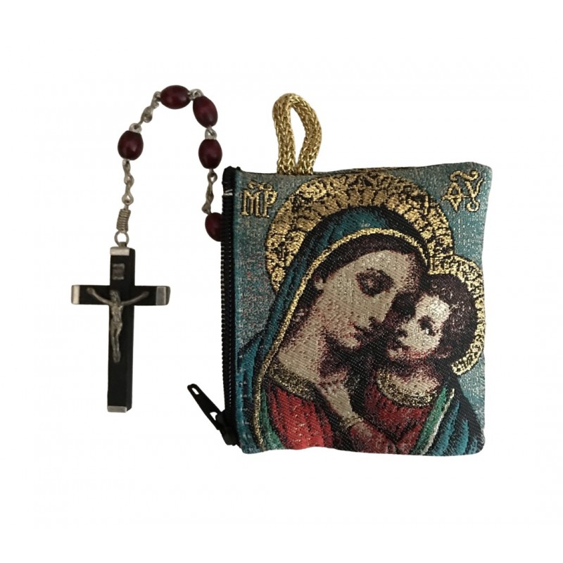 Rozenkranszakje Maria met kindje Jezus