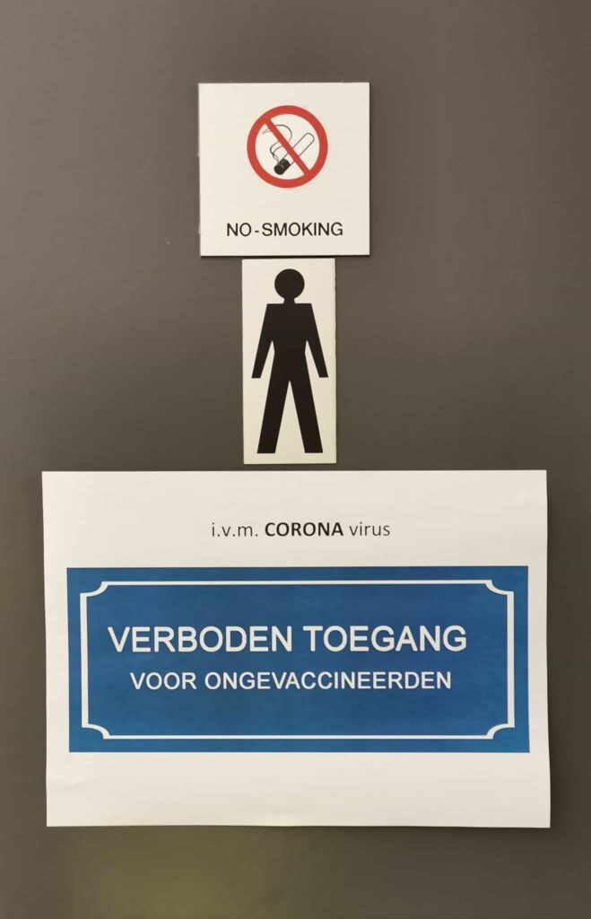 Verboden voor ongevaccineerden