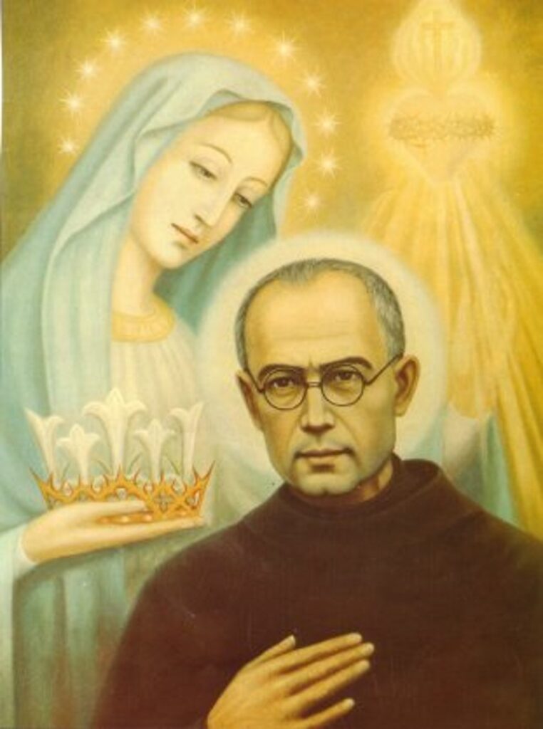Heilige Maximiliaan Kolbe en Maria