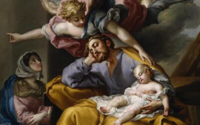 De droom van Sint-Jozef door Vicente López Portaña