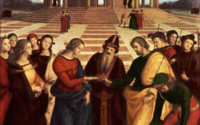 Het huwelijk van de Maagd Maria van Raphael