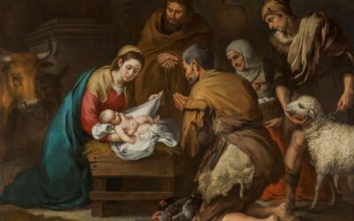 De aanbidding van de herders van Murillo